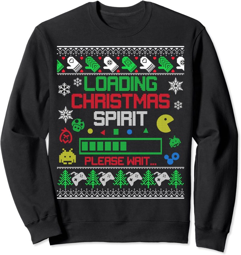 Christmas Gaming - Loading Christmas Spirit for Gamer Ugly Sweatshirt