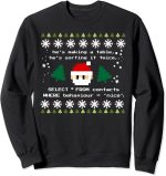 SQL Santa Claus Database Clause Developer Code DB Programmer Sweatshirt