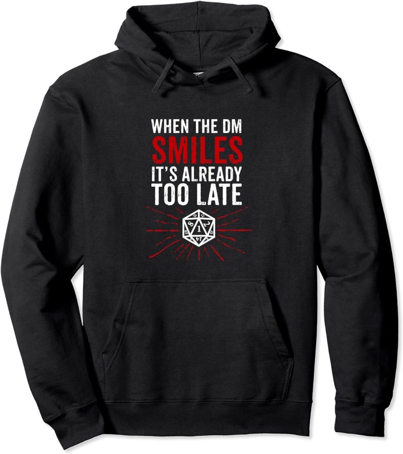 DND Role Playing Gift Print Table Top Gaming RPG Pullover Hoodies