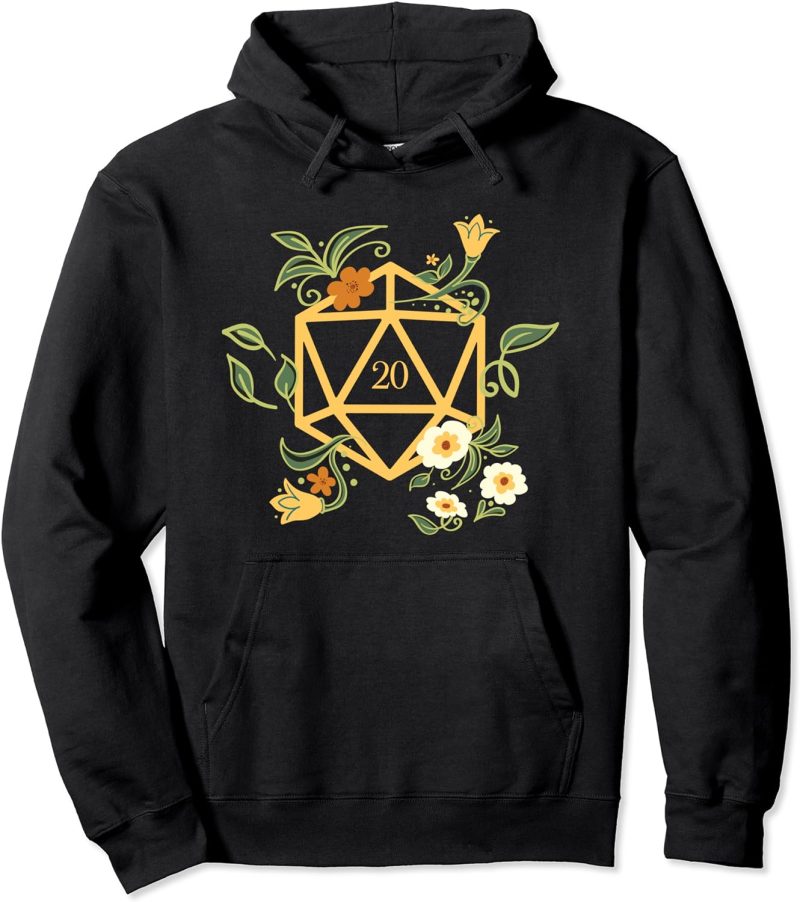 DND D20 Dice Set Plants and Succulents Geeky Hoodies