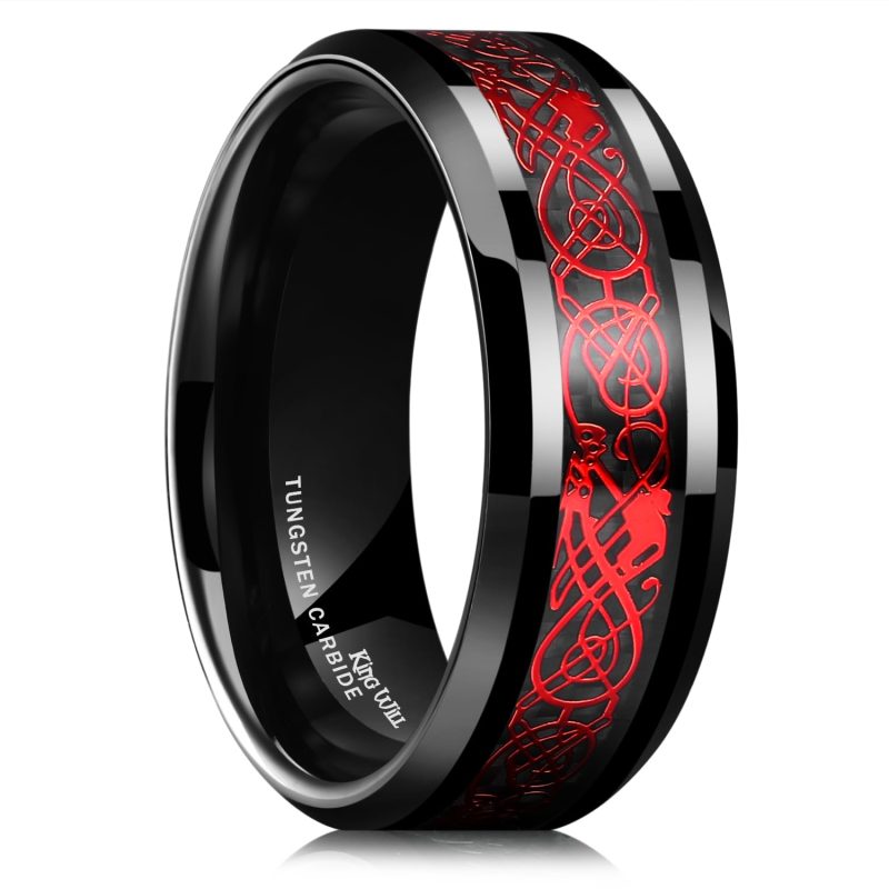 DND Dragon Tungsten Carbide Ring