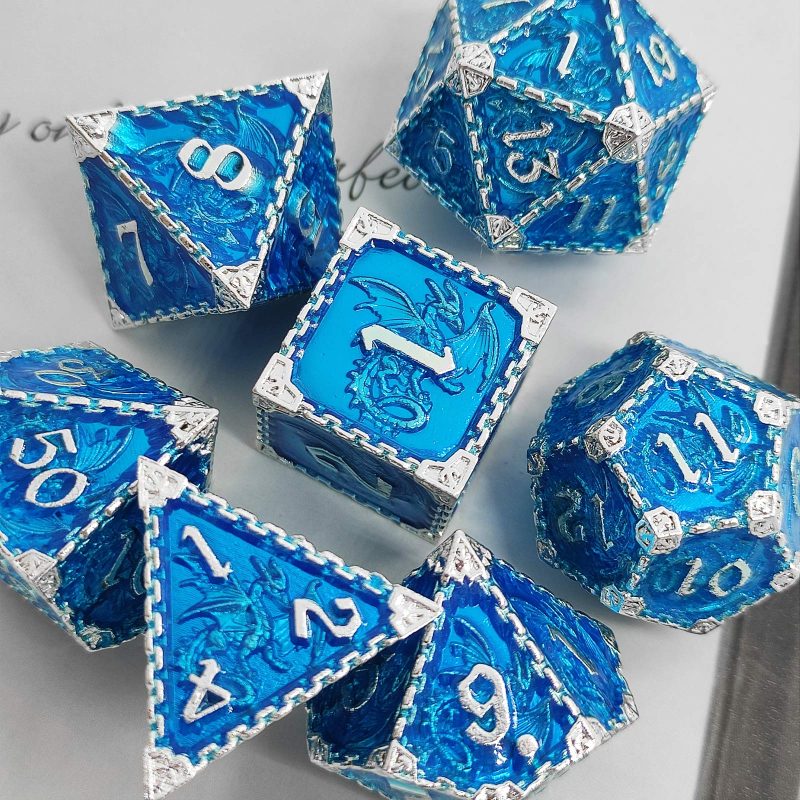 DND Metal Board Game Dice