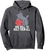 DND Gaming D20 Tabletop Games Funny RPG Gamer Pullover Hoodie
