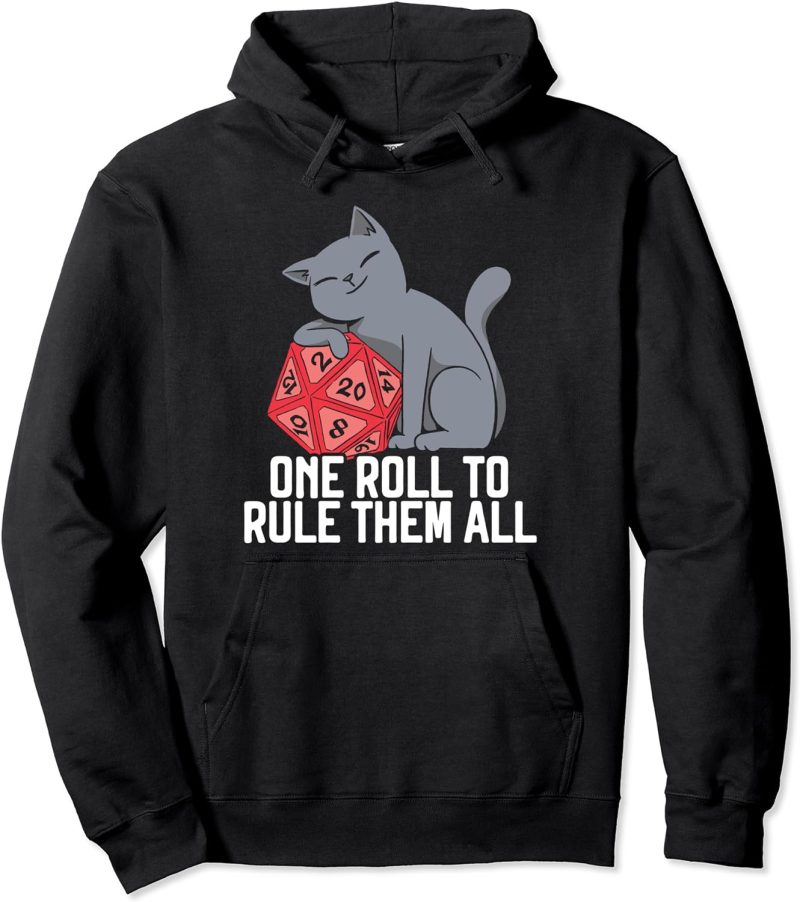 DND Gaming D20 Tabletop Games Funny RPG Gamer Pullover Hoodie